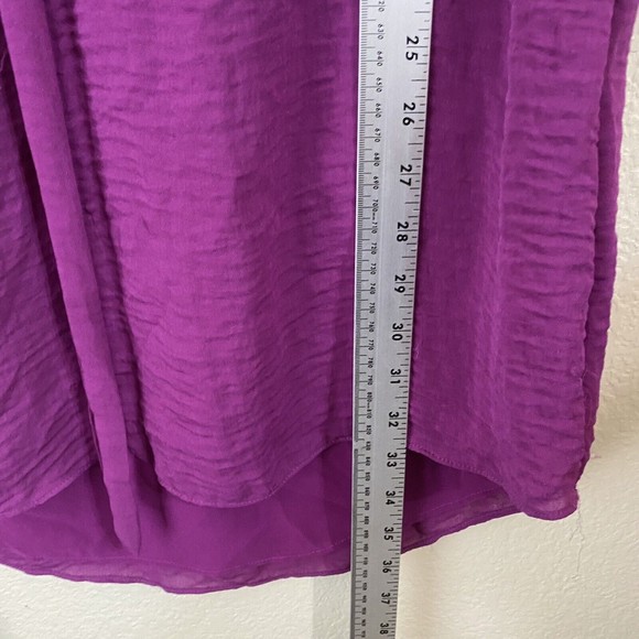 Rebecca Taylor Dress Womens Size 6 Knee Length Tie Sash Purple Lined - Picture 7 of 8
